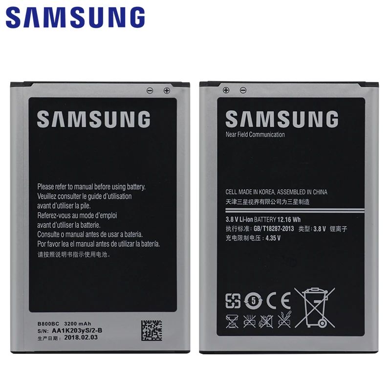 Оригинальный аккумулятор для телефона SAMSUNG B800BE B800BC 3200 мАч Samsung Galaxy Note 3 N900 N9006 N9005