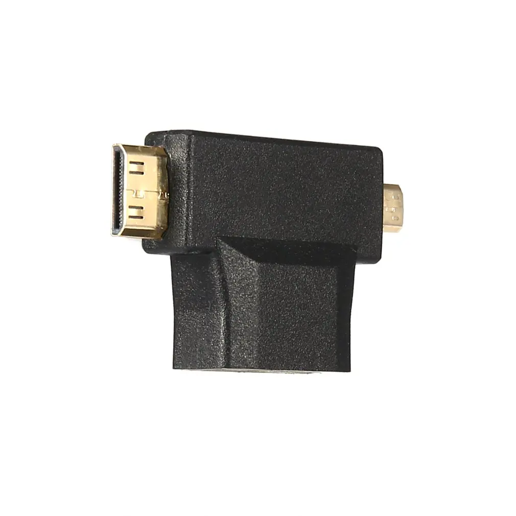 HDMI type A Female-Male Mini HDMI type C+ Male Micro HDMI type D адаптер для аудио и видео Прямая поставка