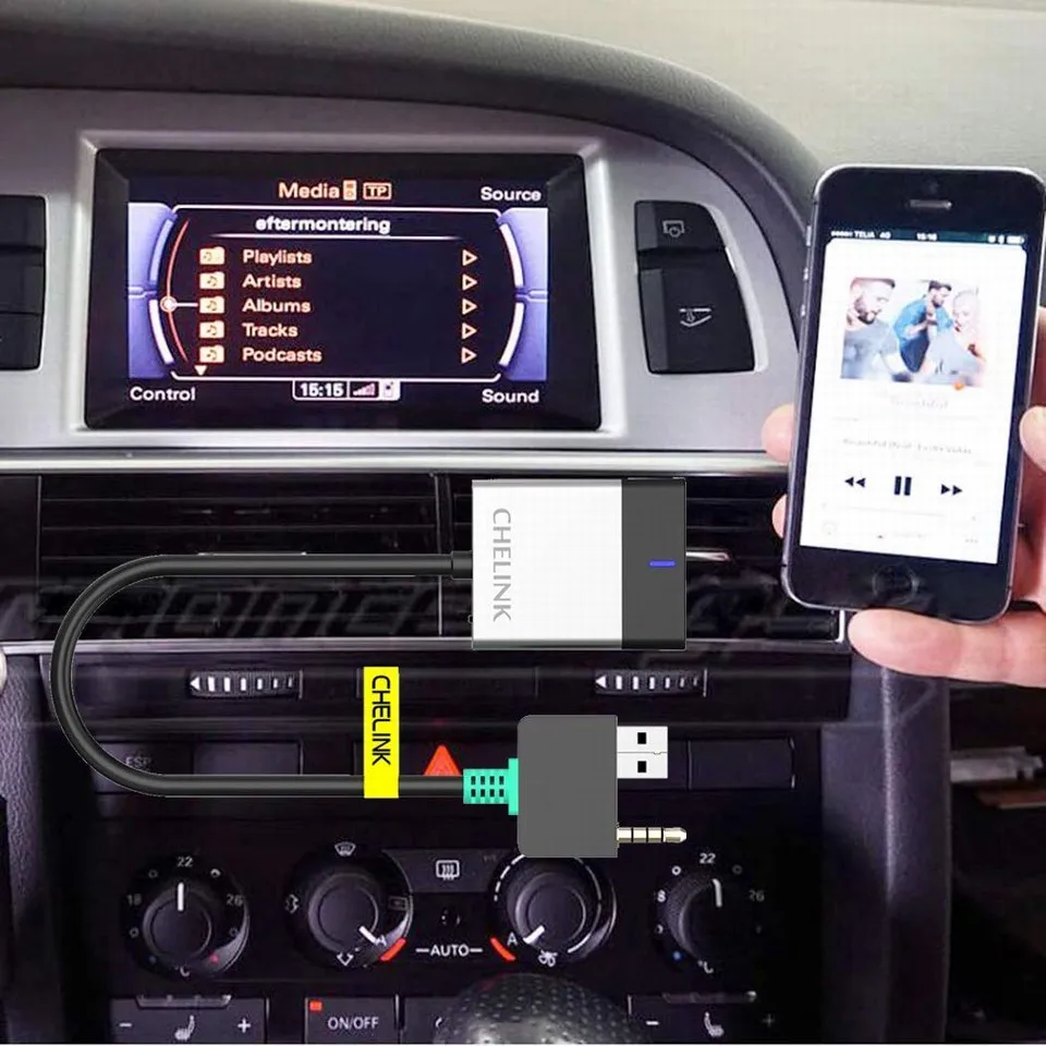 CHELINK handsfree aux bluetooth автомобильный комплект аудио интерфейс адаптер для hyundai Kia Elantra Touring, Sonata, Azera