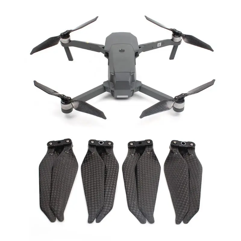 2 Blade 2 pair 1/2/4 Pair Low Noise Advanced Full Carbon Fiber 8331F 2/3Blade Propellers Foldable CW CCW Props for DJI Mavic Pro/Platinum - Цвет: 2 Blade 2 pair