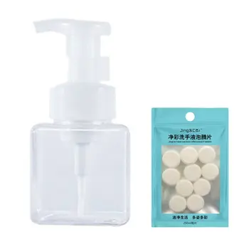 

Bubble Bottle / Solid Disinfectant Effervescent Hand Sanitizer Foam Easy To Rinse Strong Cleaning Effect Easy To Use 1 Set