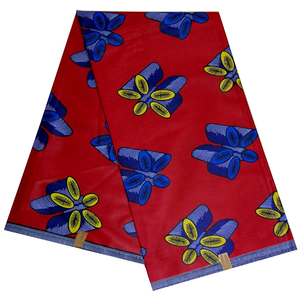 

African Wax England Print DIY Fabric Africain Nigeria Ankara Fabric 6 Yards/lot pagne wax
