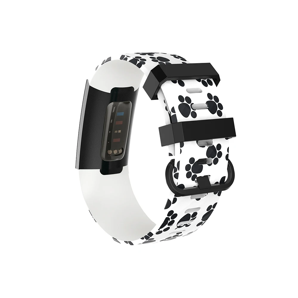 C3S) Baaletc сменный ремешок для Fitbit Charge 3, браслет Oli Panting, браслет Repalcemnet, браслет для Fitbit Charge 3 - Цвет: DOG mark