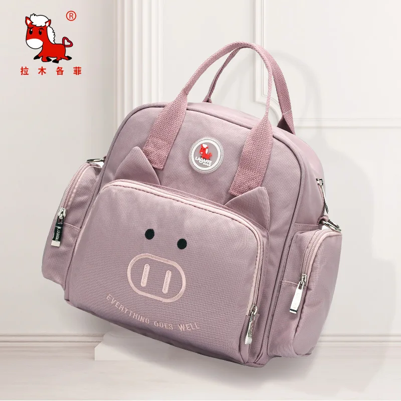 purple Модная многофункциональная сумка для мам, маленькая сумка в европейском и американском стиле, простая женская сумка с диагональным крестом, водонепроницаемый рюкзак для подгузников, сумка - Цвет: purple