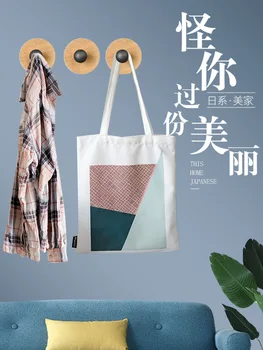 

Coat Hook Wall Key Hole-Door Hook Hook Kitchen Clothes Viscose Punched Hook Wall Hangers Seemless Strong