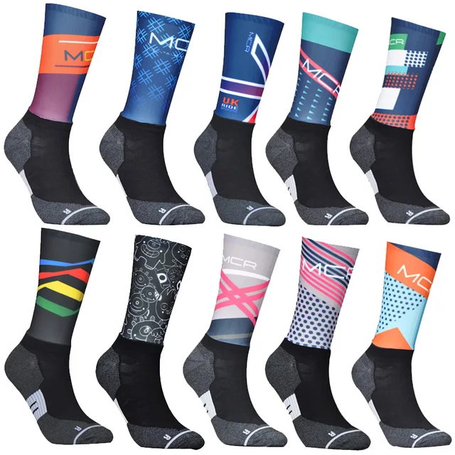 US $4.91 New Bike Team Aero Socks Seamless Anti Slip Cycling Socks Road Bicycle Socks Outdoor Racing Bike Co