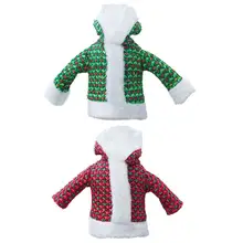 Новые нетканые и Плюшевые Чехлы для бутилок вина Рождественский Декор крышка бутылки вина плюшевая блестящая одежда домашний стол вечерние подарок