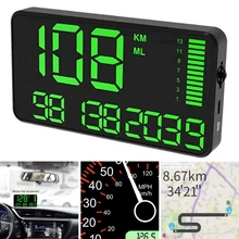 Автоматический gps скорость метр HUD цифровой дисплей км/ч одометр превышения скорости сигнализации заменить
