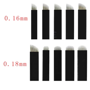 

Lamina nano blade 0.16/0.18mm U SHape Microblading Needles tebori agulhas for Permanent Makeup Supplies Manual Eyebrow Blades