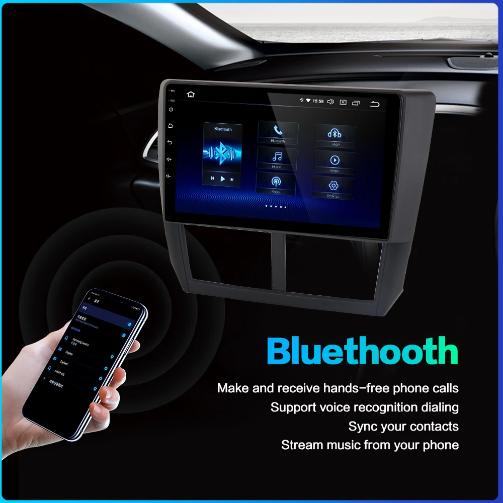 Top For Subaru Forester 2008 2009 2010 2011 2012 Car 1 Din 9 "Carplay Radio GPS Multimedia Player Android Head Unit Navigation PC 0