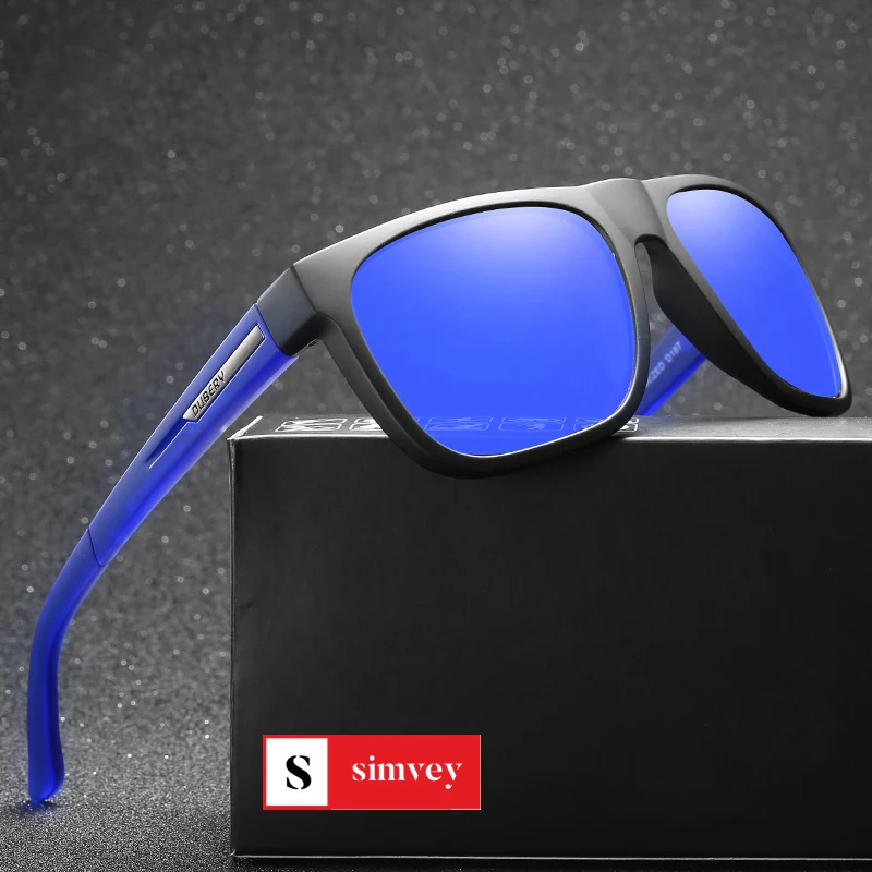 

Simvey 2020 Fashion Trendy Mirrored Sunglasses Classic Vintage Luxury Sports Polarized Sunglasses for Men UV400 Protection