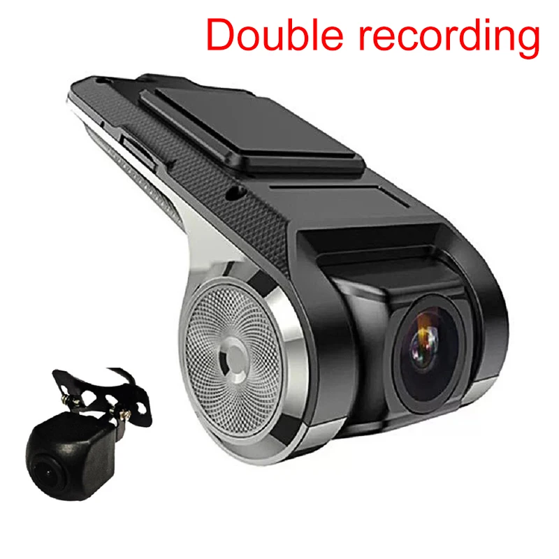 double recording USB DVR камера автомобиля Viedo dvd-плеер высокой четкости Dash Cam Поддержка TF карты обнаружения движения PUO88 - Цвет: double recording