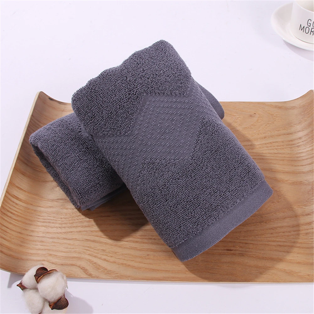 Women Men Soft 100 Cotton Face Bath Towel Set 70*140 34*74 cm