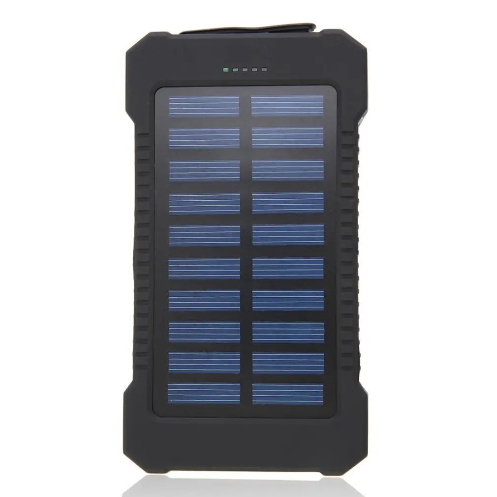 1 Indicatorlight Under The Strong Sunshine Solar Charging Treasure Mobile Phone Universal Waterproof Solar Mobile Power - Цвет: 1