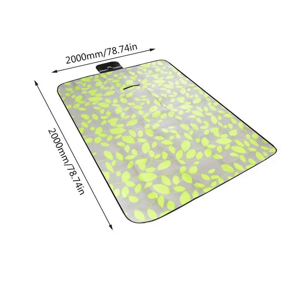 green leaves 200cm Коврик для пикника на открытом воздухе, для кемпинга, детский плед, Пляжное водонепроницаемое влагонепроницаемое одеяло для пикника, детский коврик для кемпинга - Цвет: green leaves 200cm