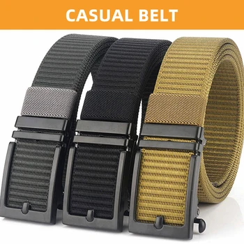 

FDBRO Tactical Belt Fashion Men waist Belt Top Quality Nylon Men Automatic Buckle Canvas Strap Military Army Belts Designer