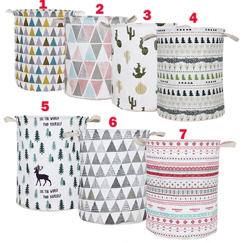 

2020 New Folding Laundry Basket Round Storage Bin Large Hamper Collapsible Clothes Toy Laundry Holder Organizer