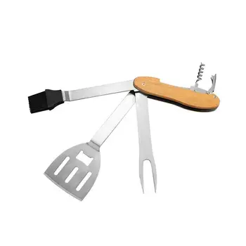 

2020 Barbecue Turners Tool Camping Multi-functionele BBQ Multitools Folding Multi Gereedschap Schop Vork