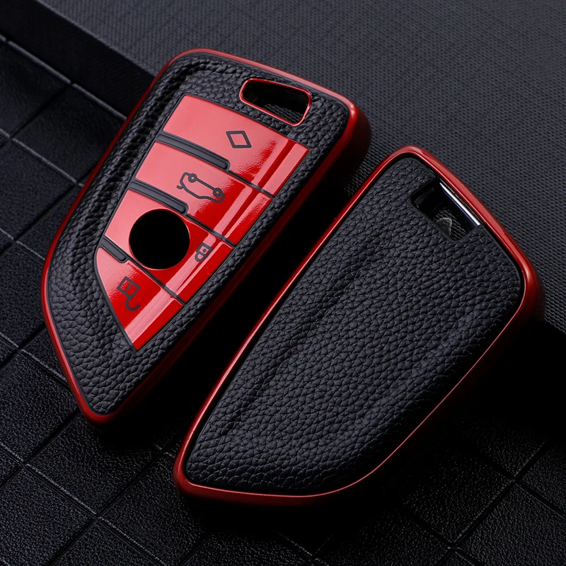 Key Case TPU Car for BMW 216i F46 X1 X2 X3 X5 X6 GT 2 5 6 7 Series 3 4 Buttons Smart Keyless Remote Control Fobs Protector Cover