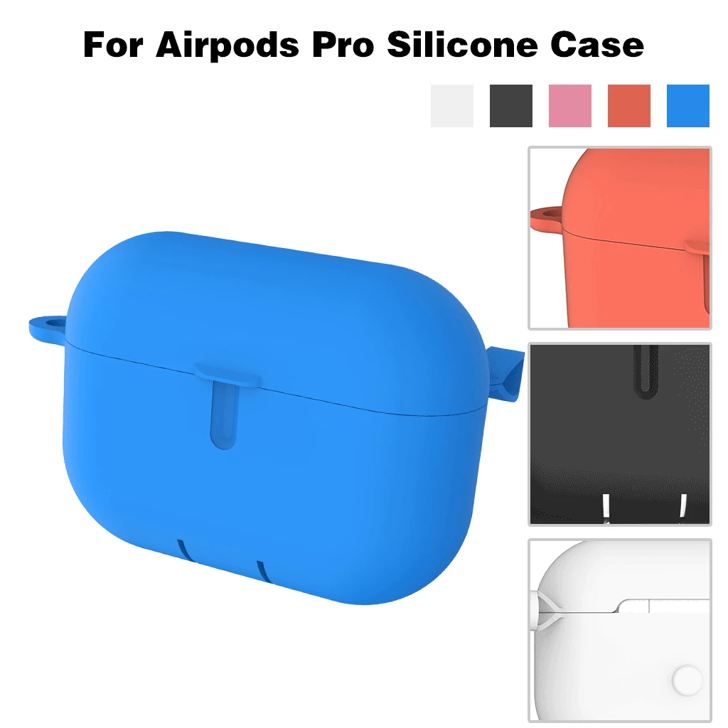 Чехол для Airpods Pro силиконовые беспроводные наушники Air Pods Bluetooth гарнитура защитный