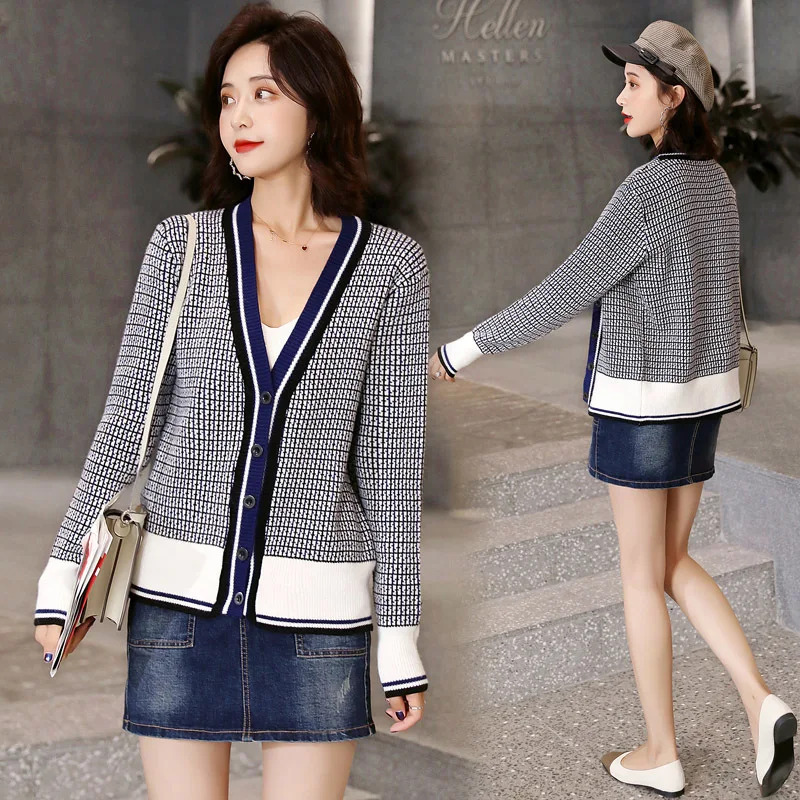 

Casual Fashion Cropped Jacket Simple 2019 Autumn Long Sleeve Elegant Comfortable