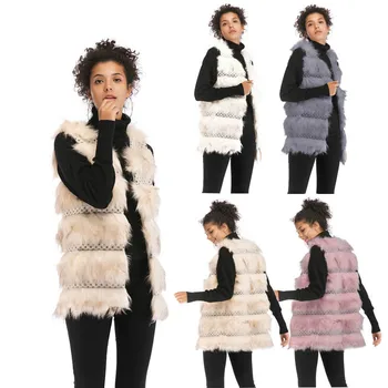 

2020 Plush Coat Women Fur Lamb Thicken Winter Warm Long Sleeve Female Jackets Overcoat Outerwear Faux Fur Coat for Women Jacket