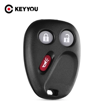

KEYYOU Replacement Remote Car Key Shell For Chevrolet For Buick Suburban Rainier GMC Isuzu Oldsmobile Key Case Fob 3 Buttons