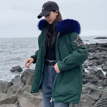 

Nicesnowl autumn&winter sale Women Fashion cotton Down jacket long Parkas new design warm Jackets Female winter coat