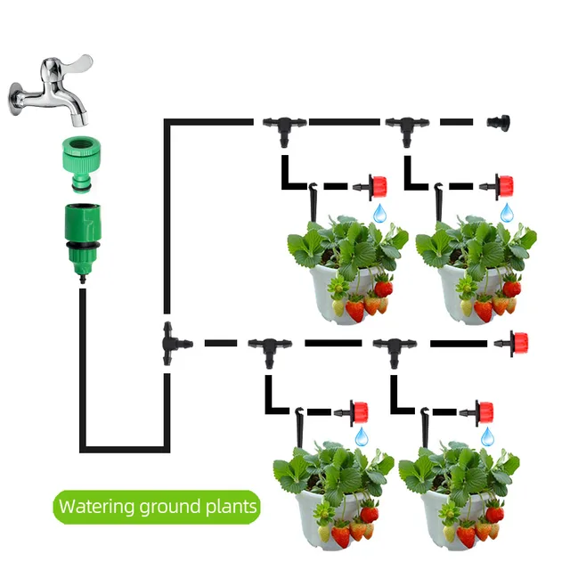 50M bitki sulm kiti kıllı bhçe sulm sistemi otomtik otomtik sulm zmnlyıcı dml sulm sistemi|Wtering Kits|  -2