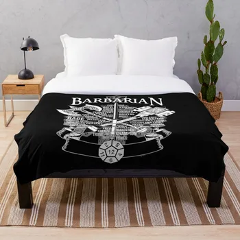 

RPG Class Series Barbarian White Version Blanket Wool Flannel Plush Blanket Bedspread For office Sherpa Blanket Couch Quilt Cove