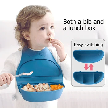 

3D Pocket Waterproof Bibs Baby Lunch Feeding Bibs Soft Foldable Burp Cloths Comfortable Children Portable Elements