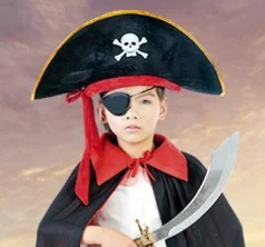 

Cosplay Pirate Captain Hat Skull & Crossbone Design Cap Costume for Fancy Dress Party Polyester 2020 Hot Sales