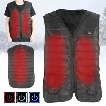 

Heating Vest 3 Gears Temperature Control USB Electric Vest Jacket Heating Thermal Warm Vest (Black) Relaxation Treatments