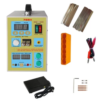 Price Pulse Spot Welder 18650 Battery Welding Machine With LED Battery Testing Double-pulse Micro-computer Spot Weldingbattery Charger