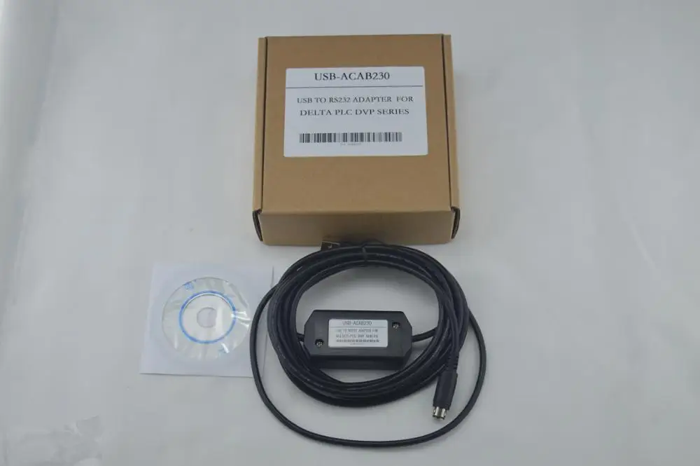 USBACAB230 ПЛК, программируемый логический контроллер Delta программирования кабель USB к RS232 адаптер для USB-DVP серии ES EX EH EC SE SV SS последовательный кабель