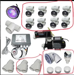 Коллекция запчастей для массажной ванны Комплект гидромассажной (содержит