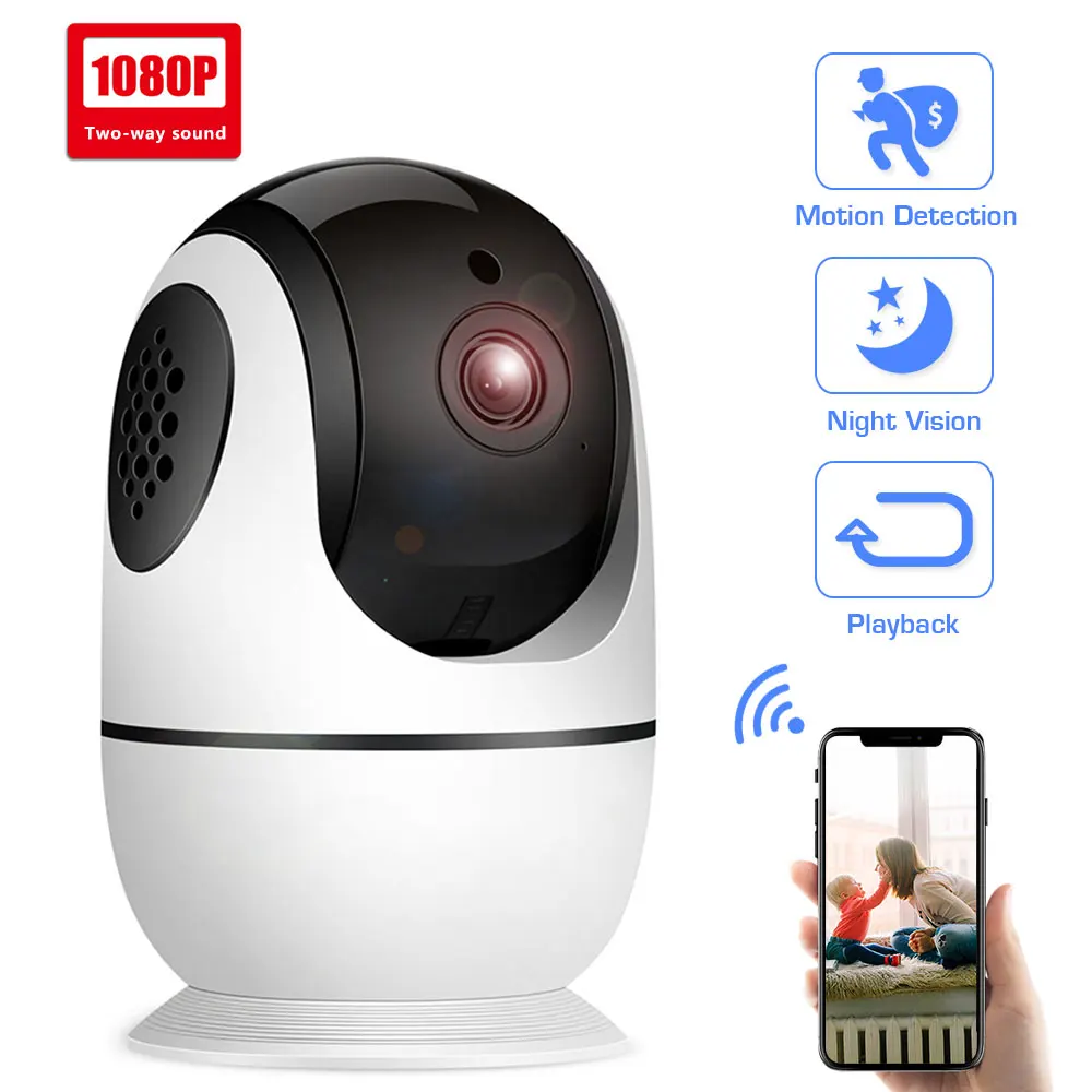 

HD 1080P PTZ Camera Wireless Home Security Baby monintor Camera Two-way Audio Surveillance Camera Wifi Night Vision CCTV Camera