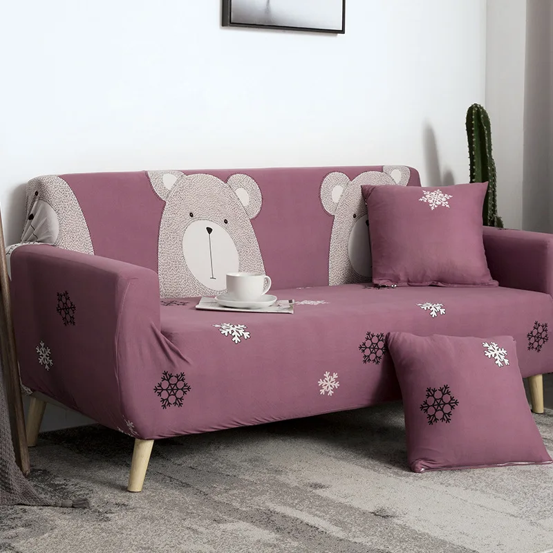 Растягивающийся чехол для 4 местного дивана из спандекса эластичный моющийся