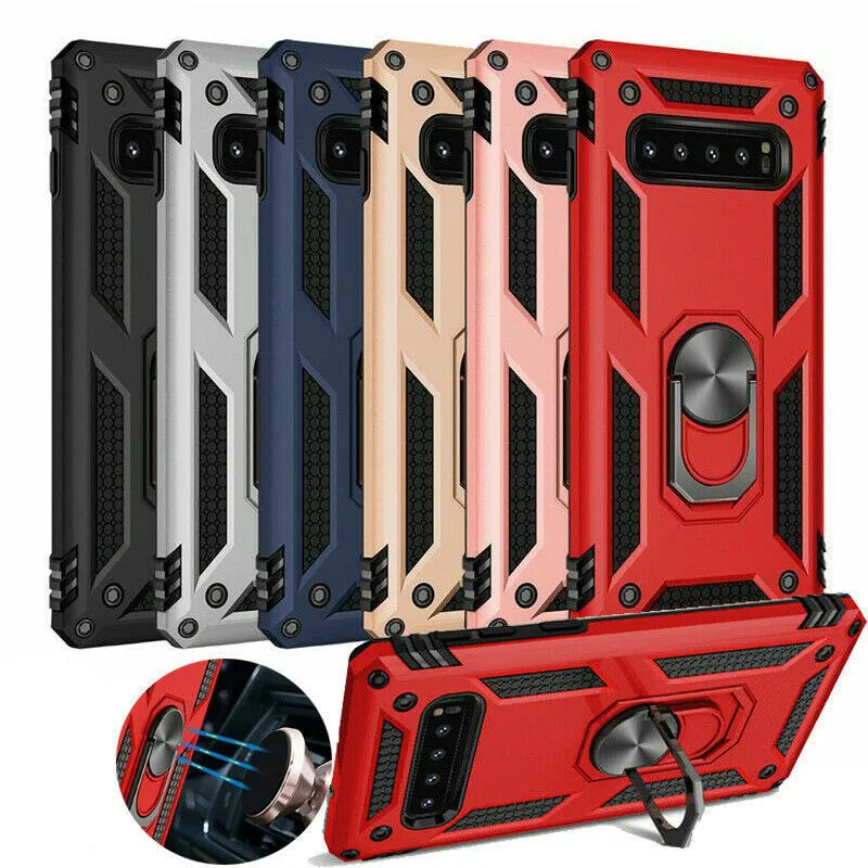 

Magnetic Car Ring Holder Phone Cases For Samsung Galaxy S10E S10 5G S8 S9 Plus Note 8 9 A20 A30 A40 A50 A70 Doom Rugged Cover