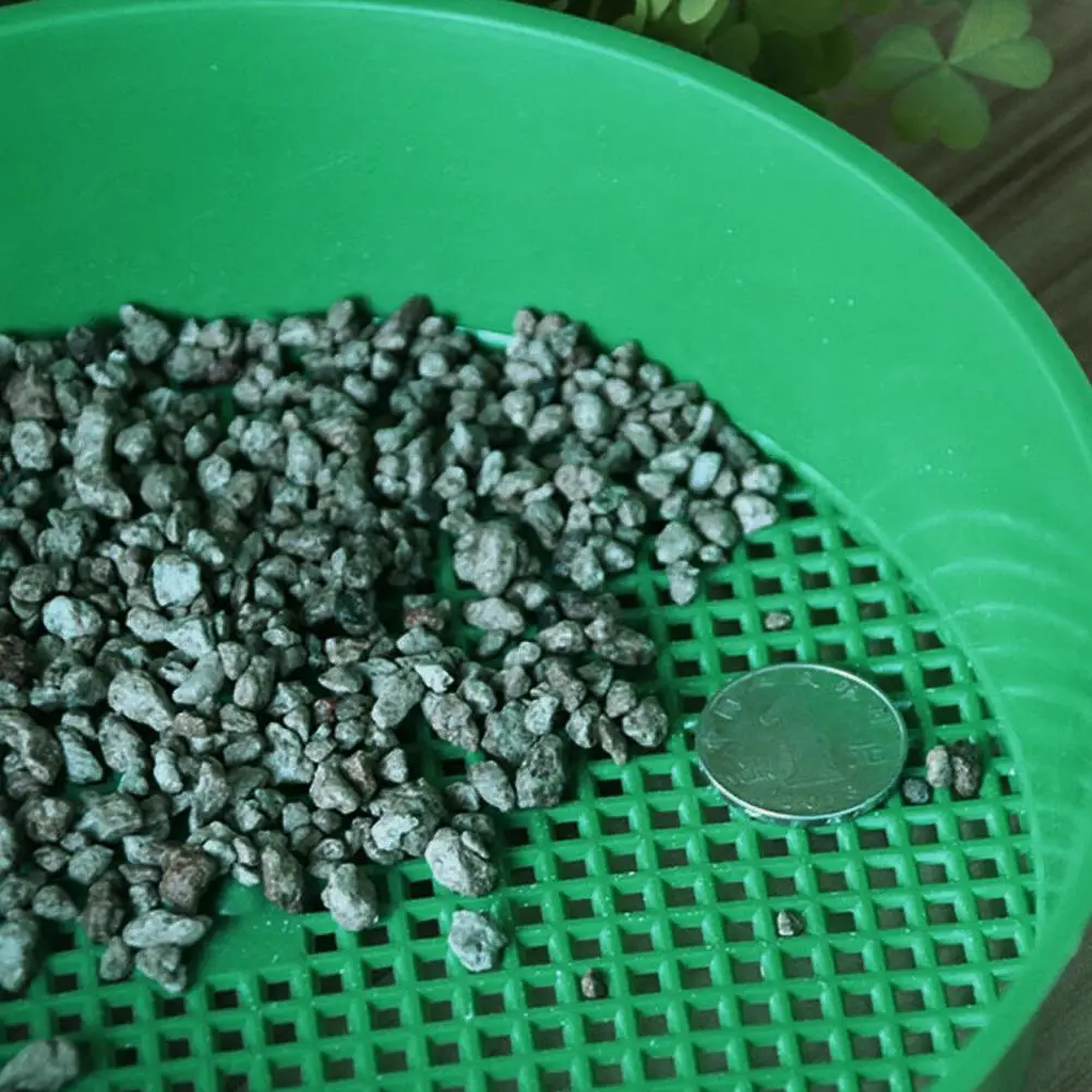 Пластиковое садовое сито загадка зеленая для компоста грунта каменная сетка грунтовое сито фильтрация большие камни и веточка из почвы садовый инструмент