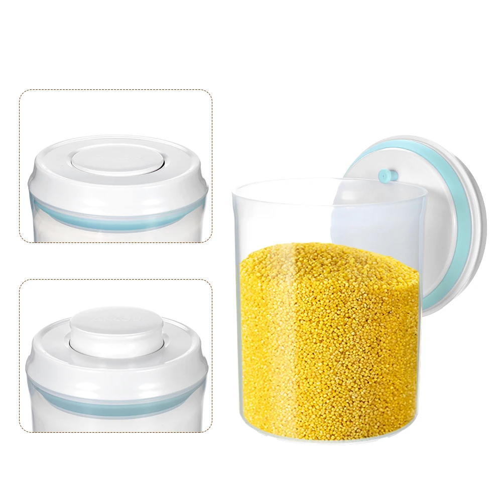 ANKOU 1.5L+ 0.7L 2 шт. коробка для хранения еды Детские кнопочные круглые контейнеры с вешалкой BPA бесплатно влагостойкий Штабелируемый
