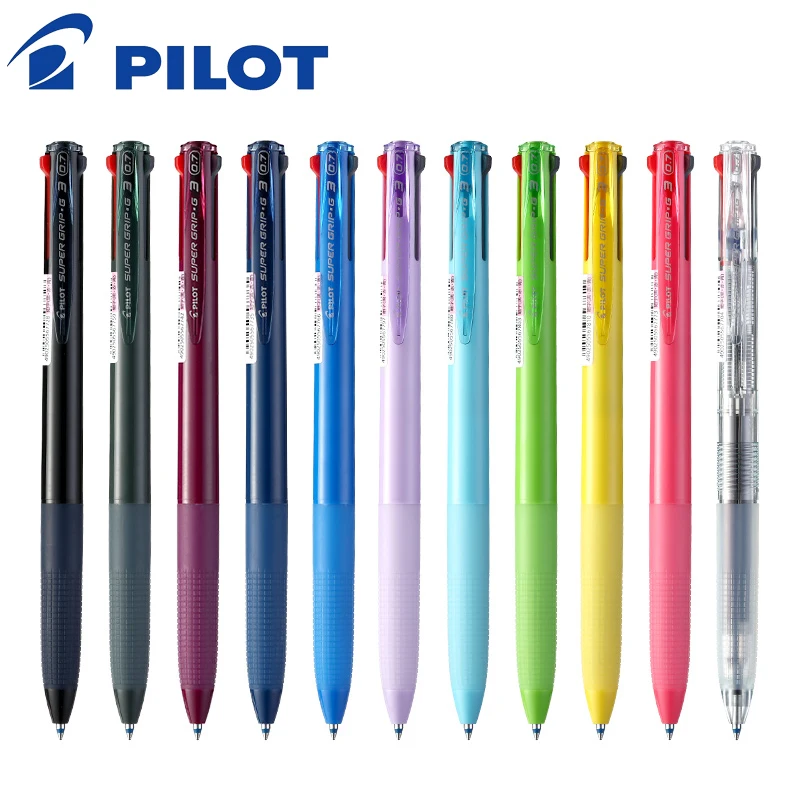 Разноцветная шариковая ручка Pilot BKSG 25 Super Grip многофункциональная 0 7 мм для