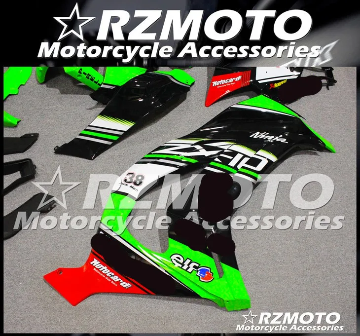ABS мотоцикл обтекатель комплект для KAWASAKI ZX-10R 2011- год кузов литьевая форма Магазин № 2046