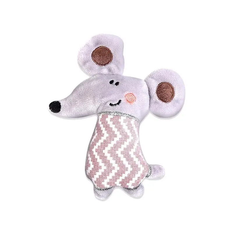 

1pc New Plush Simulation Mouse Cat Toy Plush Mouse Cat Scratch Bite Resistance Interactive Mouse Toy Palying Toy For Cat Kitten