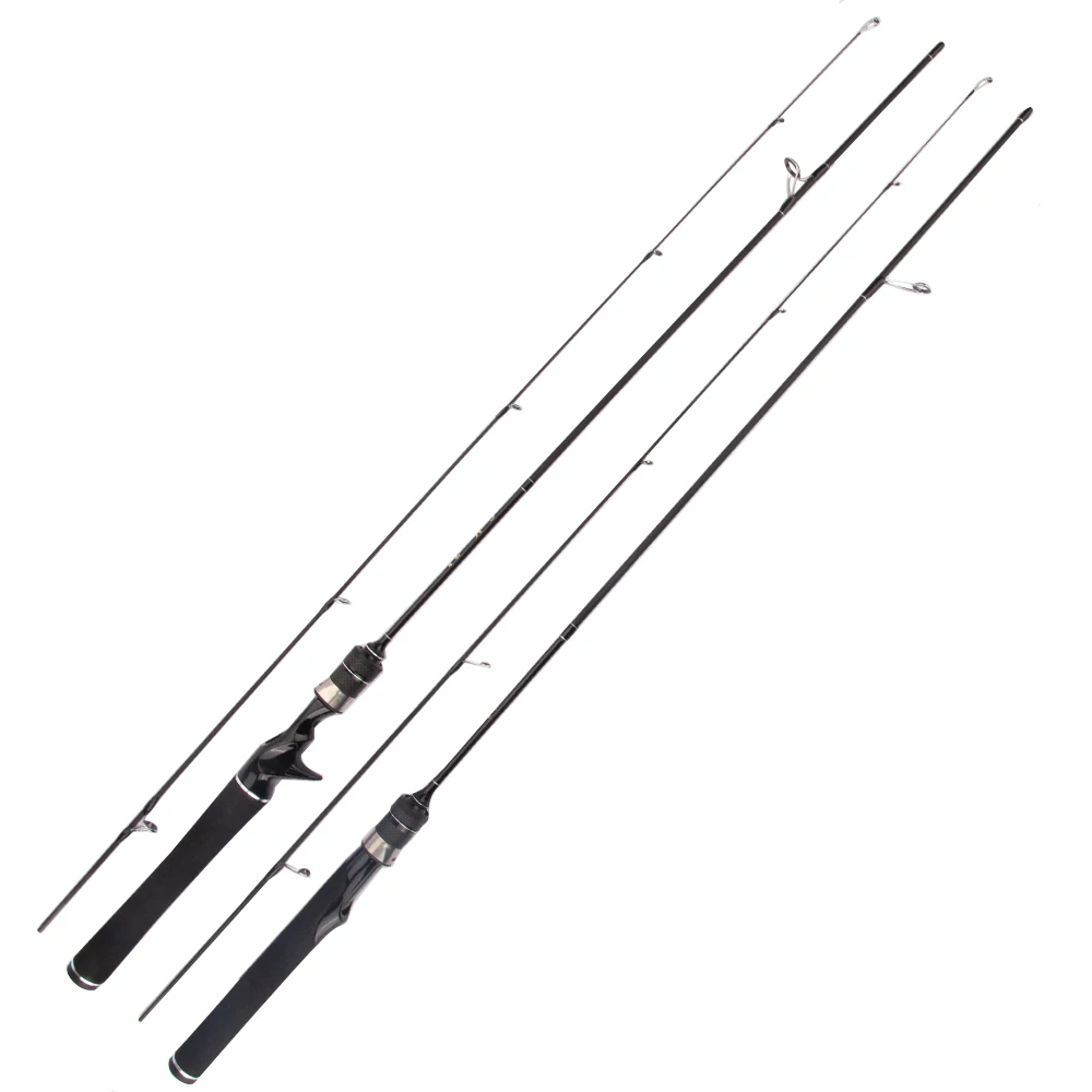

HERONKING 1.68 1.8m Fishing Rod ultralight UL solid Tip Carbon Spinning baitcasting Fishing rod 2 sections casting fishing rods