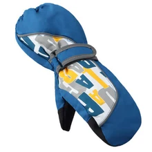 1 пара, водонепроницаемые детские рукавички с буквенным принтом для мальчиков и девочек, митенки для улицы, зимние лыжные теплые, не теряющиеся, сноубординг, снег