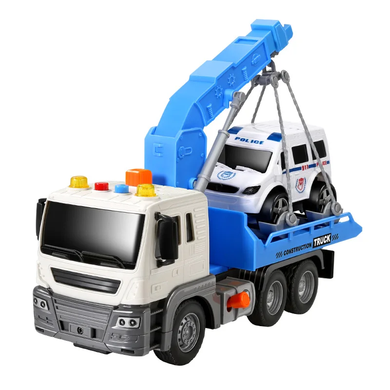 Caminhão de brinquedo infantil com guindaste