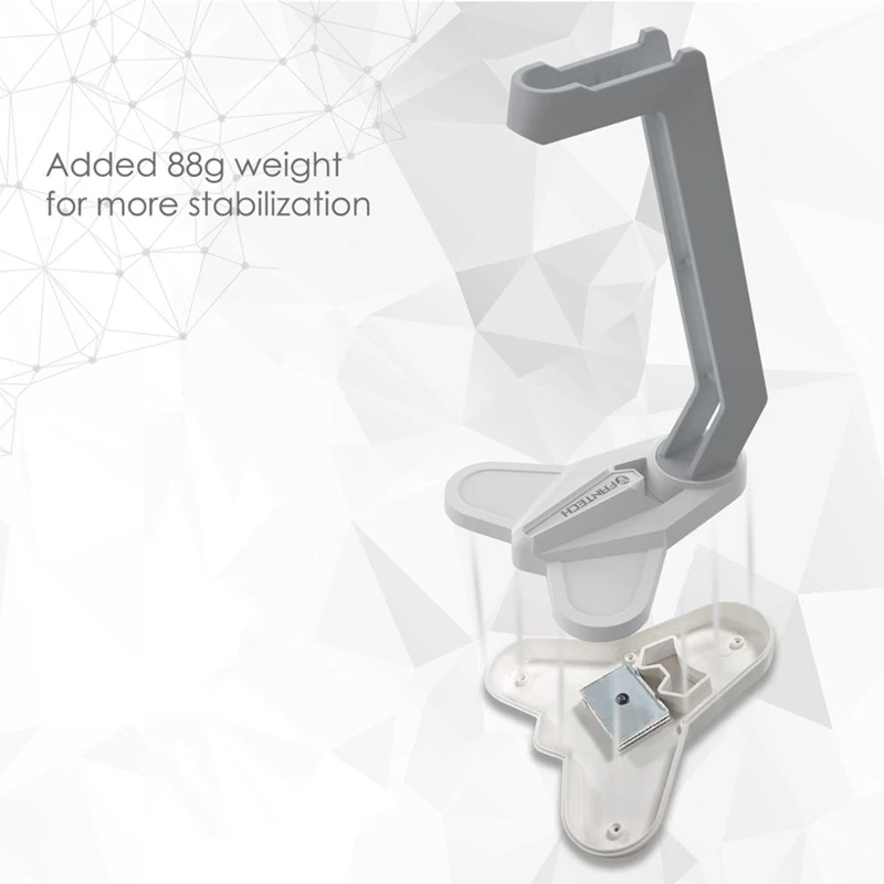 FANTECH AC3001 Headphones Support Engineering Design Stable Structure for Headset 88G Headphone Holder White 