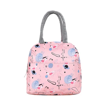 

Oxford Cloth Lunch Bags Portable Insulated Cooler Food Storage Container Lunch Picnic Box for Women Men Student Travel School