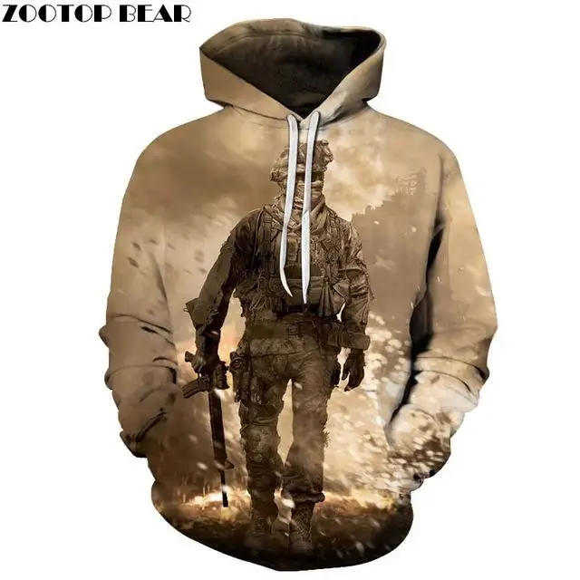 Call Duty fantasmas hombres suter sudadera, уличная одежда, спортивный костюм, мода, манга, Ларга,, топы, vender chndales hombres ZOOTOP oso - Color: AFKH3356